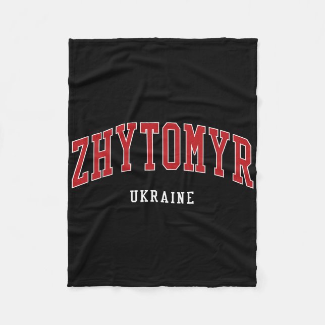 Couverture Polaire Zhytomyr Ukraine College University Style  (Devant)