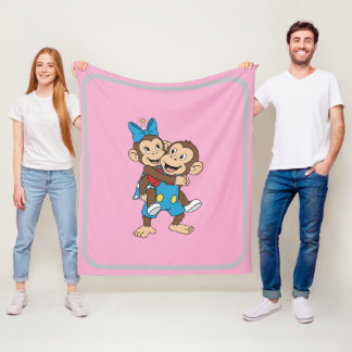 Couverture Polaire zina sur le dos de mimo