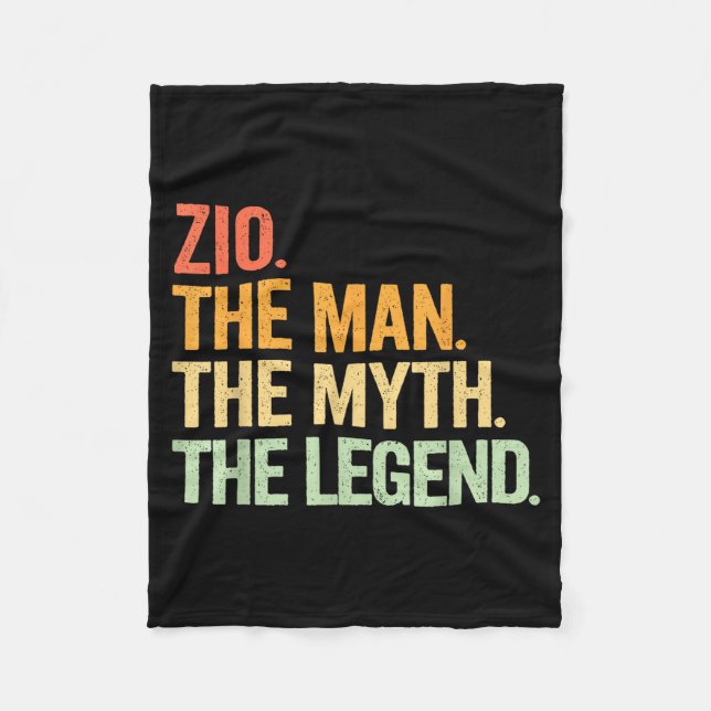 Couverture Polaire Zio Man Mythe Légende Rétro Affiches (Devant)