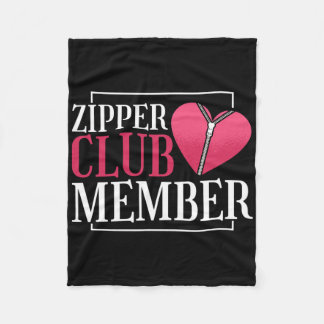 Couverture Polaire Zipper Club Membre Sensibilisation aux maladies ca