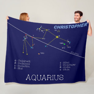 Couverture Polaire Zodiaque Aquarius