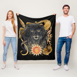 Couverture Polaire Zodiaque Lion