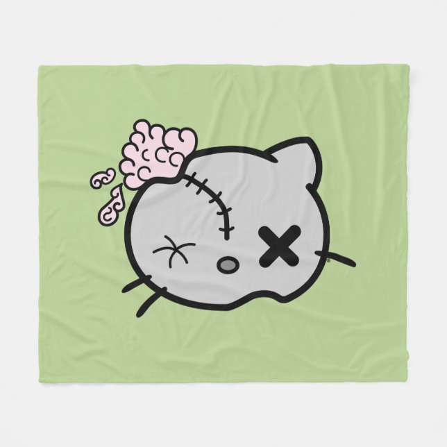 Couverture Polaire Zombie Kitty (Devant (Horizontal))