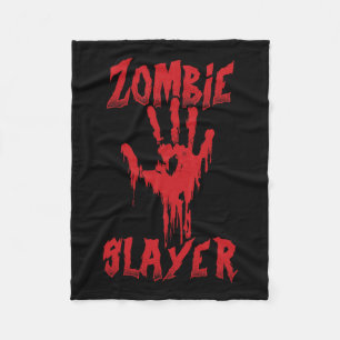 Couverture Polaire Zombie Slayer sanglant chasse main Zombies Hallowe