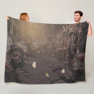 COUVERTURE POLAIRE ZOMBIES