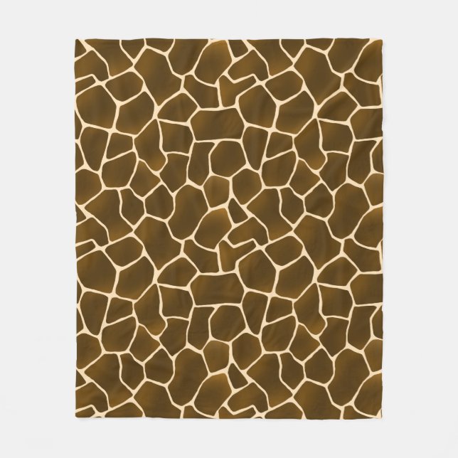 Couverture Polaire Zones de girafe Sauvage Safari Style peau animale (Devant)