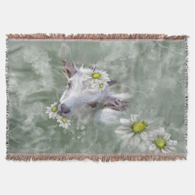 Couverture Portrait d'aquarelle de la chèvre de bébé (Devant)
