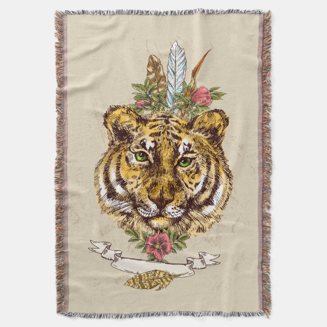 Couverture Portrait de style de Boho de tigre (devant Vertical)