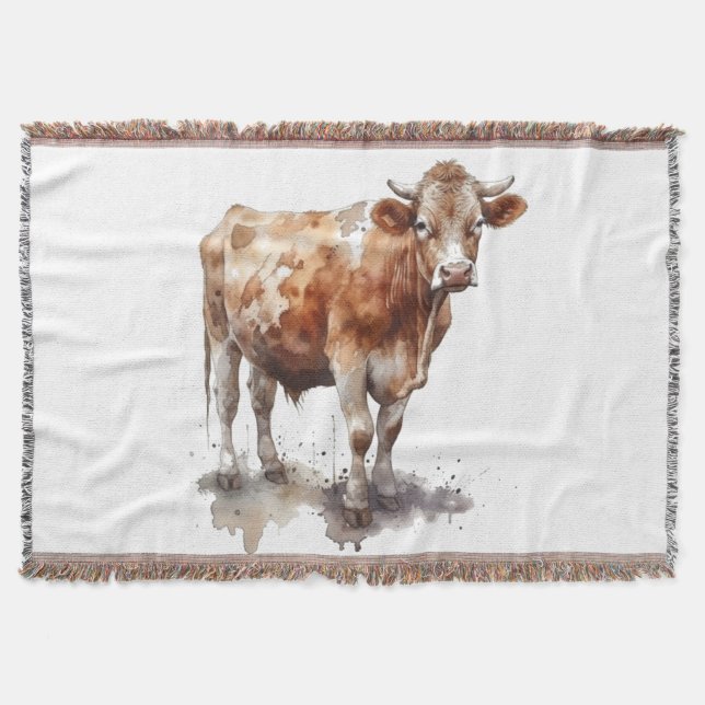 Couverture Portrait de vache de ferme rustique (Devant)