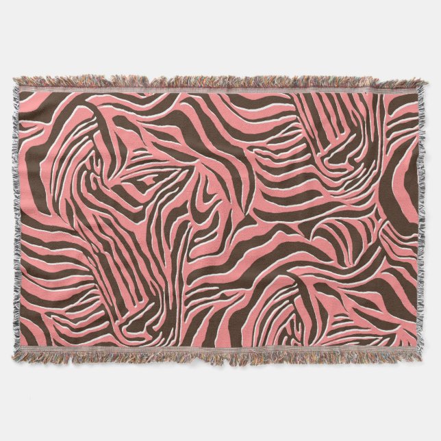 Couverture Poster de animal, modèle zèbre sans soudure. (Devant)