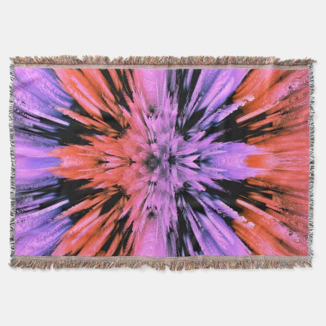 Couverture Poudre Pink Explosion Abstraite Lot Blanket (Devant)