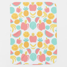 Couverture pour bébé à base de fruits