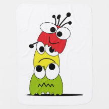 Couverture pour bébé avec des animaux sucrés