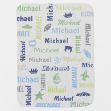 Beige personnalisation nom bébé garçon