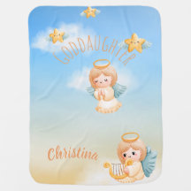 Belle personnalisation GODDAUGHTER ANGEL Stars Win