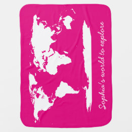 Couverture Pour Bébé Carte personnalisée et alphabets du monde