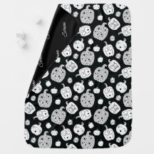 Citrouille minimaliste Halloween noir blanc
