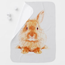 Copie de crèche d'aquarelle de lapin de bébé