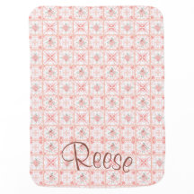 Couverture florale pour bébé