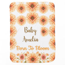 Cozy November Bloom Custom Baby Blanket 