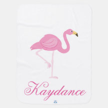 Flamant rose et rose et Paisley