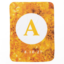 Golden Chrysanthemum Couverture bébé