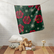 Hibiscus floral tropical Snowflakes Noël |