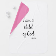 Je suis un enfant de God Baby Blanket