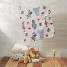Jouer Safari Animaux Couverture bébé (v.1)