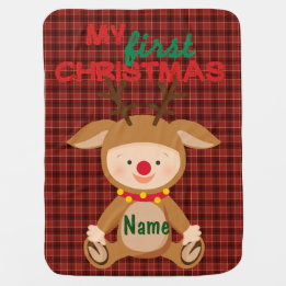 Couverture Pour Bébé "Le premier Noël du bébé" BABY BLANKET