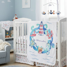 Nautical Ocean Animaux Boat Nursery Décor