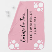 Nom personnalisé, date de naissance, poids couvert