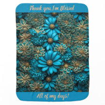 Personnaliser Texte Bleu Turquoise Beige Faisées