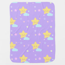 Star Kawaii Pastel Motif Couverture bébé