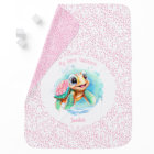 Tortue mignonne Été Rose Nom personnalisé Fille