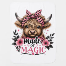 Vache Highland Mignonne Faite de Magie