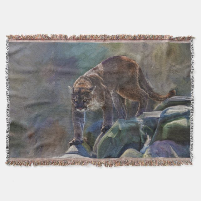Couverture Prowling Cougar Mountain Lion Art Design (Devant)