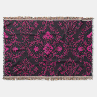 Couverture Purple and black gothic damask pattern