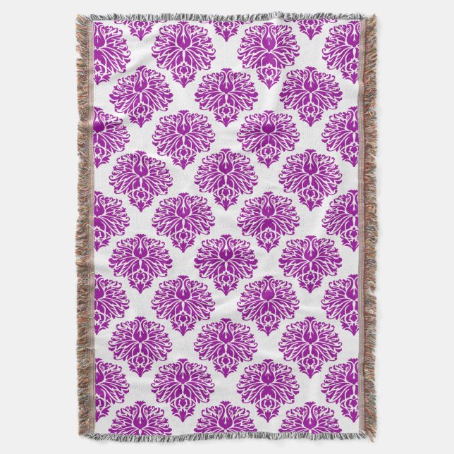 Couverture Purple Elegant Damask (devant Vertical)