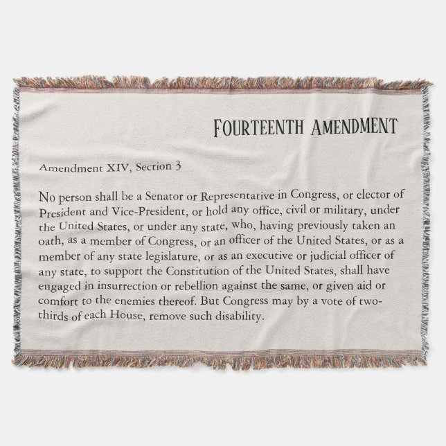 Couverture Quatorzième amendement Section 3 (Devant)