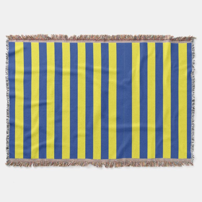 Couverture Rayures bleu foncé et jaune  (Devant)