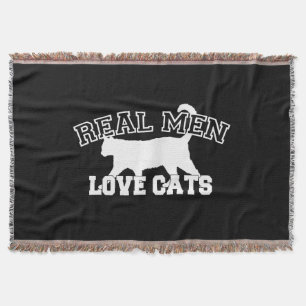 Couverture Real Men Love Cats Celui-ci est blanc