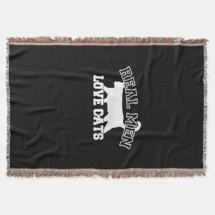 Couverture Real Men Love Cats Celui-ci est blanc