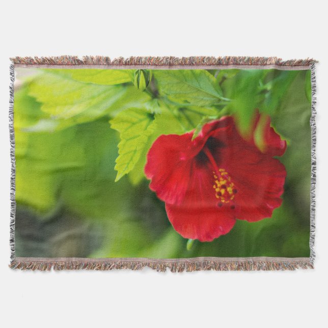 Couverture Red Hibiscus Hawaii Tropical (Devant)