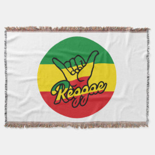 Couverture Reggae Shaka Mains aux couleurs reggae