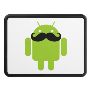 Couverture Remorque D'attelage Android Robot Whimsache Style Mustache