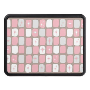 Couverture Remorque D'attelage Couvercle à crochets rétro rose Starburbs