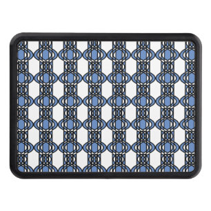 Couverture Remorque D'attelage Elégant Mod Blue Abstrait Scarab Motif