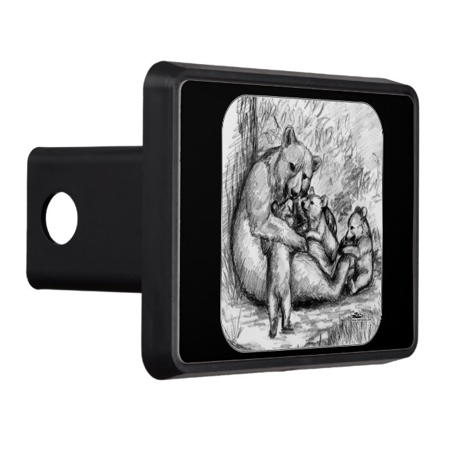 Couverture Remorque D'attelage Famille d'ours (Droite)