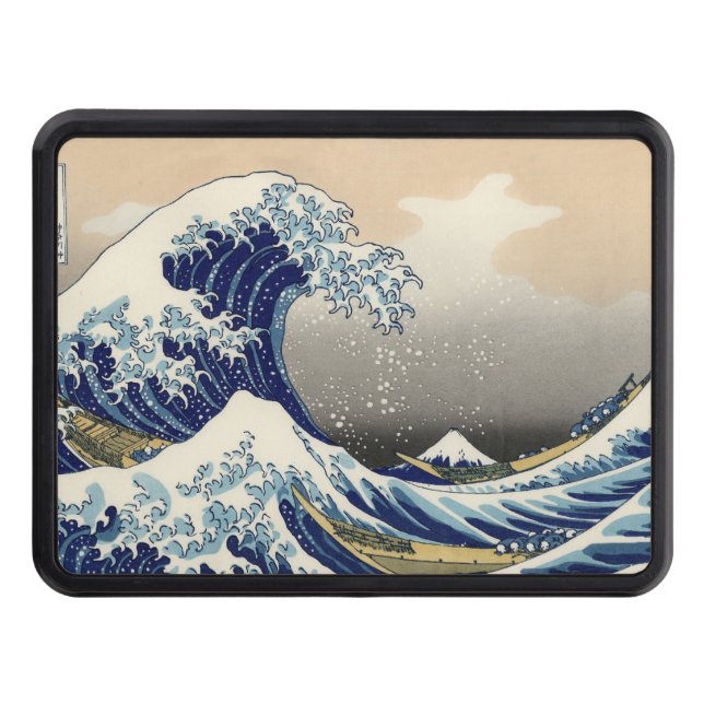 Couverture Remorque D'attelage Grande vague Kanagawa peinture japonaise (Devant)